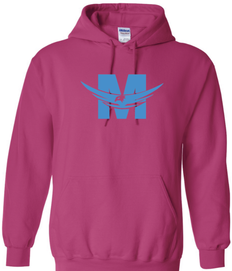 JERZEES NuBlend Hooded Sweatshirt - Neon Pink